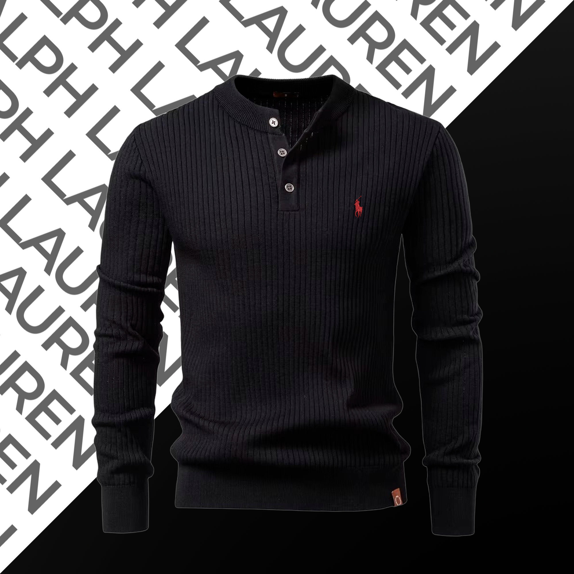 Pull en maille côtelée royale